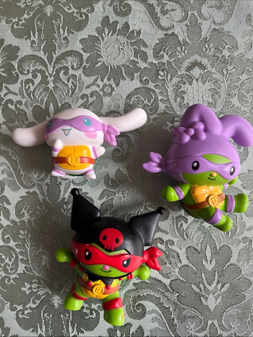 2025 McDonald's Sanrio x TMNT Happy Meal Toy Bundle - Set of 3